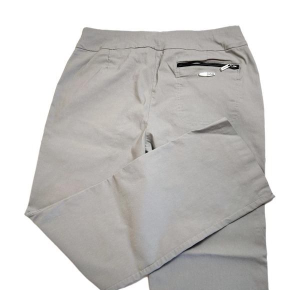 Jamie Sadock Womens Golf Pants Size 14 Gray Stretch Tennis Golf Zip Pockets - Picture 3 of 16